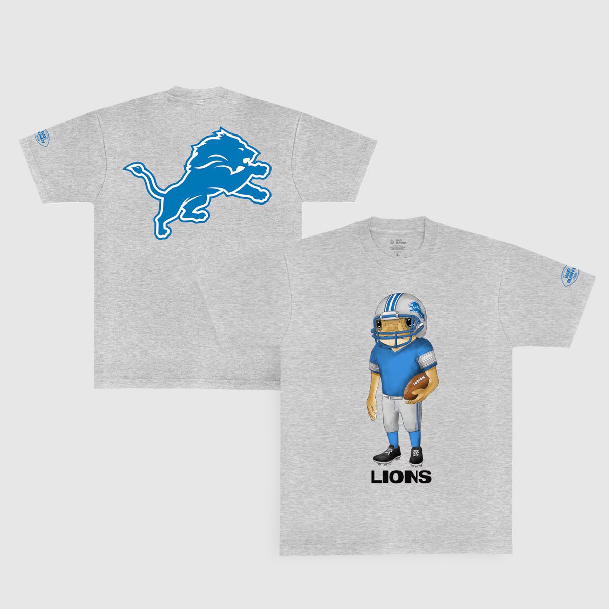 Men 2026 NFL Detroit Lions T-shirt grey 001->dallas cowboys->NFL Jersey